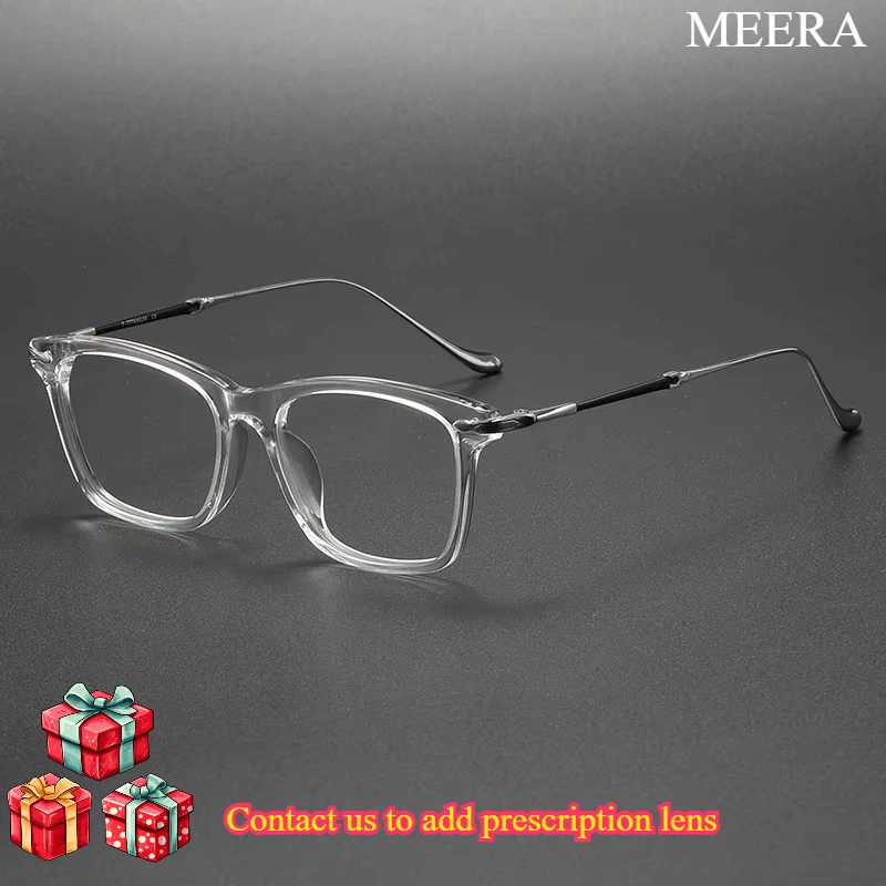 

M2049 2023 Trendy Latest Retro Blue Light Blocking Eyeglasses Frames Transparent Eyeglasses Titanium Acetate Optical Frames