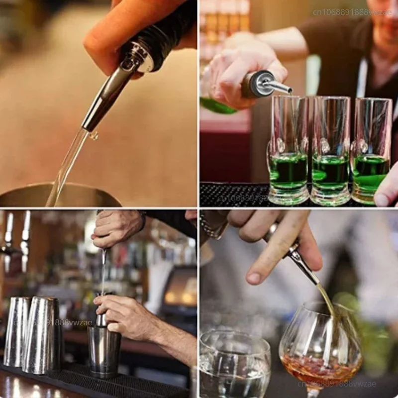 Stainless Steel Wine Pour Cocktail Strainer Ice Filter Bar Strainers Tong Jigger Pourer Muddler Corkscrew Wine Barware Tool