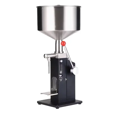 A03 50-100ml Manual Piston Filler Essential Oil Cosmetics Lotion Cream Bottle Honey Paste Liquid Filling Machine