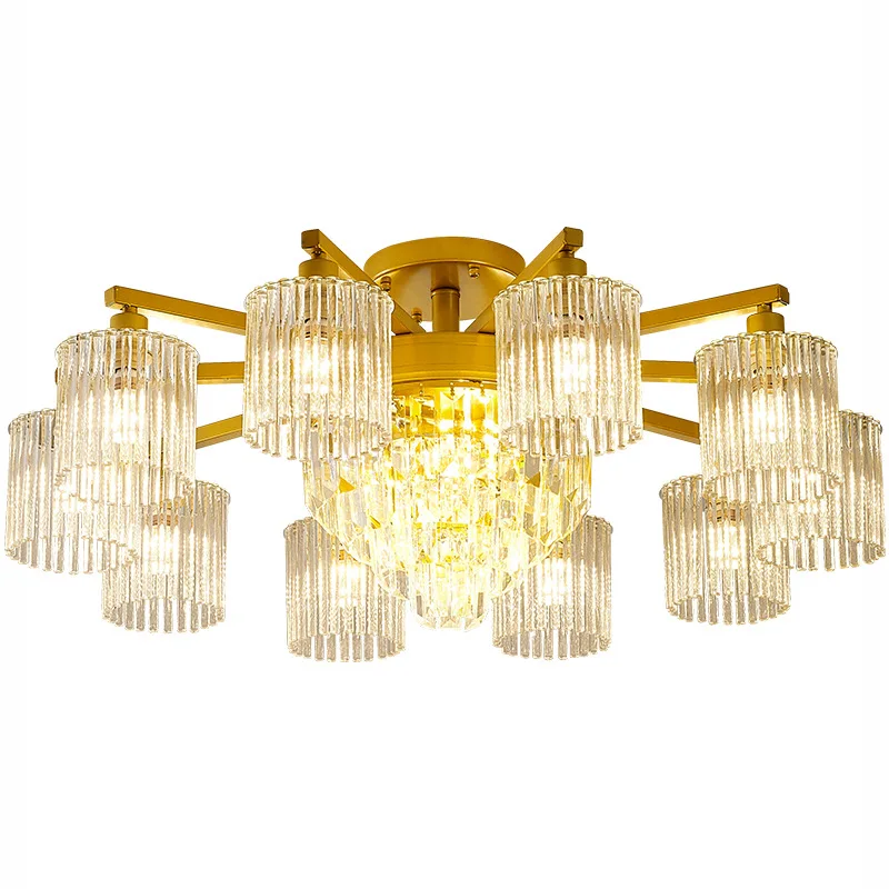 

Chandelier, living room, lamp American, light luxury, simple, modern
