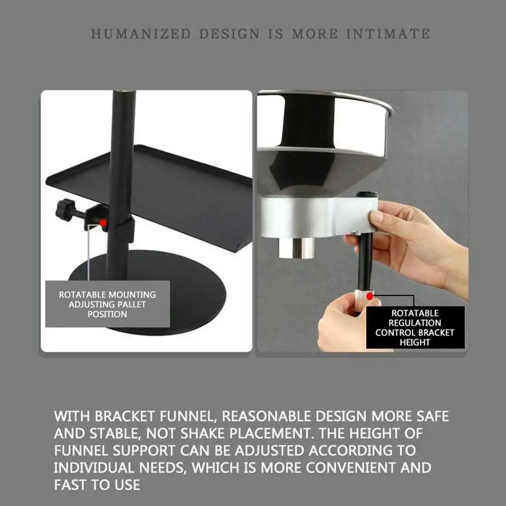 Large Diameter Stainless Steel Filling Funnel Food Packaging Funnel Vacuum Bag Packaging Tool
