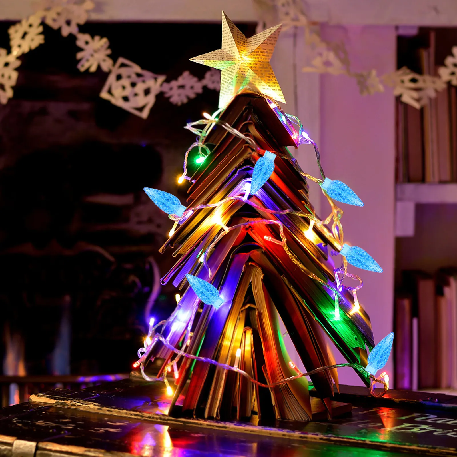 

100 шт. синих пластиковых колпачков для лампочек в форме гайки, прочные сменные накладки для внутреннего и наружного декоративного освещения