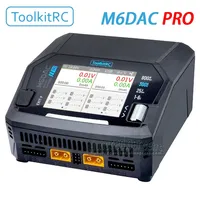 ToolkitRC M6DAC PRO V2 Dual Channel Smart Lipo Battery Charger Discharger AC 200W DC 800W 16A for 1-6S LiHV LiPo PD65W FPV Drone