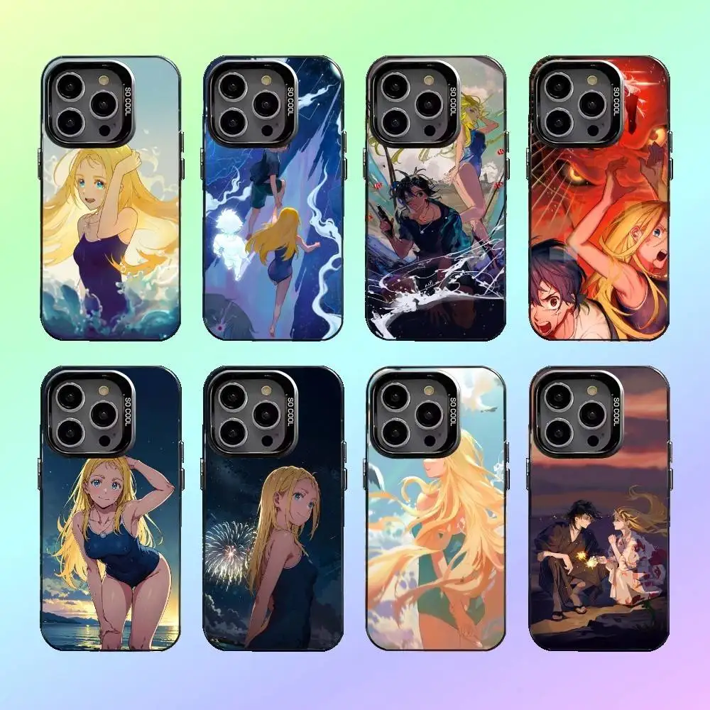 

Summer Time R-Rendering Phone Case For iPhone17,16,15,14,13,12,11 Colored Silver Plated Inside Cover