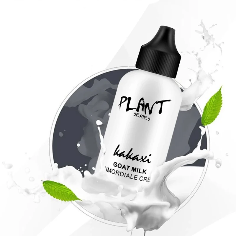 50ml นมแพะ Face Foundation ครีม Natural Whitening Brightening คอนซีลเลอร์ครีมกันน้ํา Oil-Control Face ครีมแต่งหน้า
