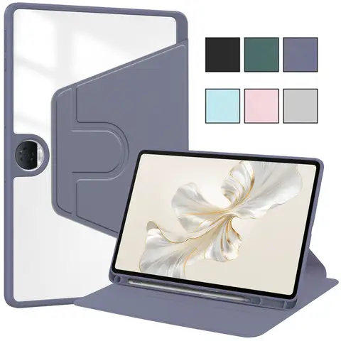 Huawei Honor Pad 9 12.1 인치 2024 케이스 HEY2-W09 아크릴 회전 스탠드 태블릿 Funda for Honor Pad 9 12.1 펜 슬롯이있는 스마트 Best5 Huawei Honor Pad 9 12.1 인치 2024 케이스 HEY2-W09 아크릴 회전 스탠드 태블릿 Funda for Honor Pad 9 12.1 펜 슬롯이있는 스마트 Best5