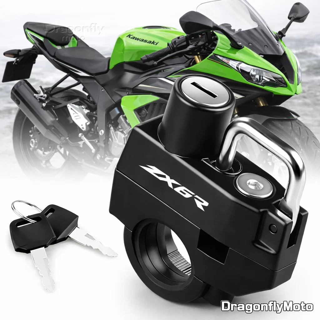 

Motorcycle Helmet Lock For Kawasaki Ninja ZX6R ZX-6R ZX 6R 2009-2022 Anti-theft Locker Helmet Lock Locking Device Rustproof