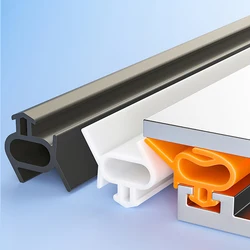 4M Broken Bridge Aluminum-Plastic Window Sealing Strip Anti Air Leakage Gap Steel Window Sealing Door And Window Adhesive Strip
