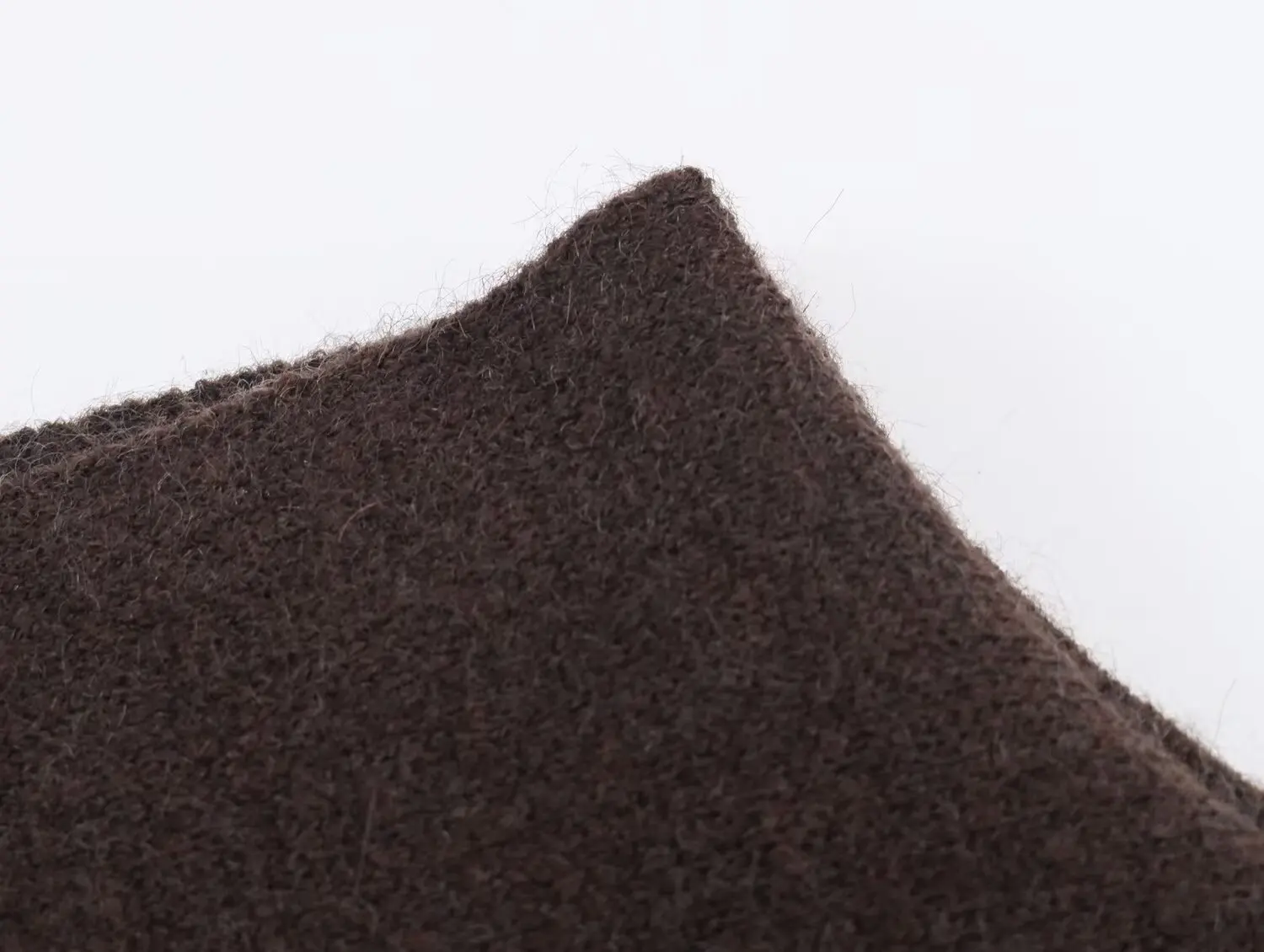 

HH Female Spring Casual Loose Brown Knitted Tops High Collar Artificial Fur Trim Cape Women's New Fashion Chic Sweater Coats