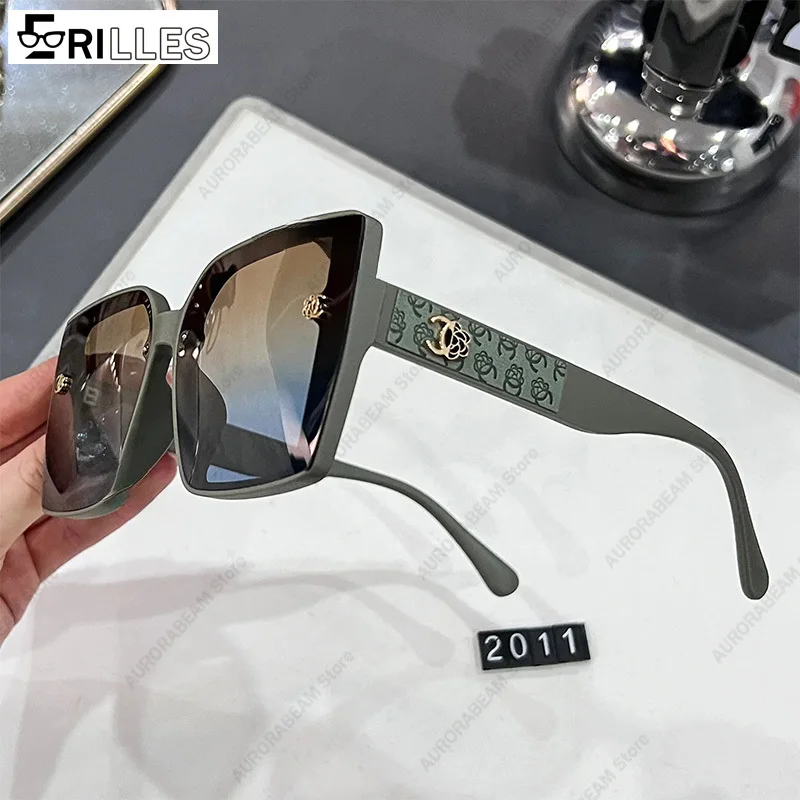 Polarized Oversized Sunglasses Ladies, TAC Lens Anti-Glare, Square Shape UV400, for Street Style and Driving, 2025 New Trendy image 5
