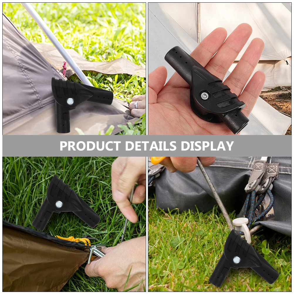 

2 Pcs Camping Supplies Tent Support Pole Accessories Stakes Plastic Replacement Parts