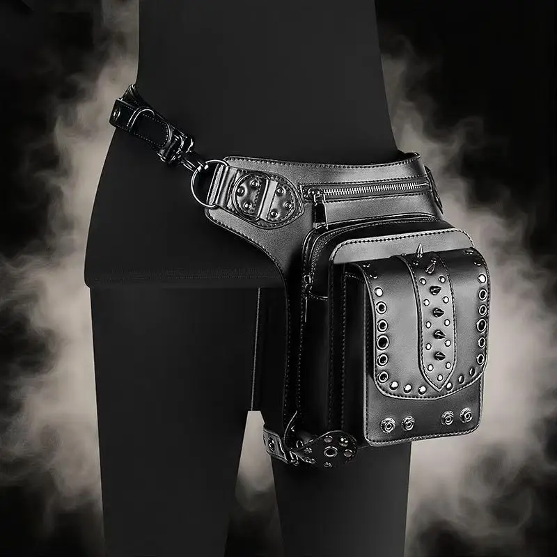 Steam Punk Outdoor Bag Women's Versatile Chain Locomotive Men's Bodypack Waist Bag Fanny Pack Leg Bag Bum Bag Belt Bag Chest Bag
