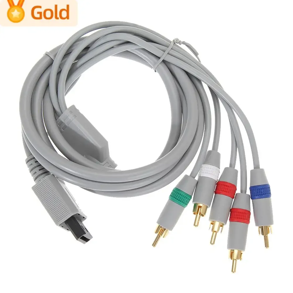 1080P Component Cable HDTV Audio Video AV 5RCA Cable for Wii