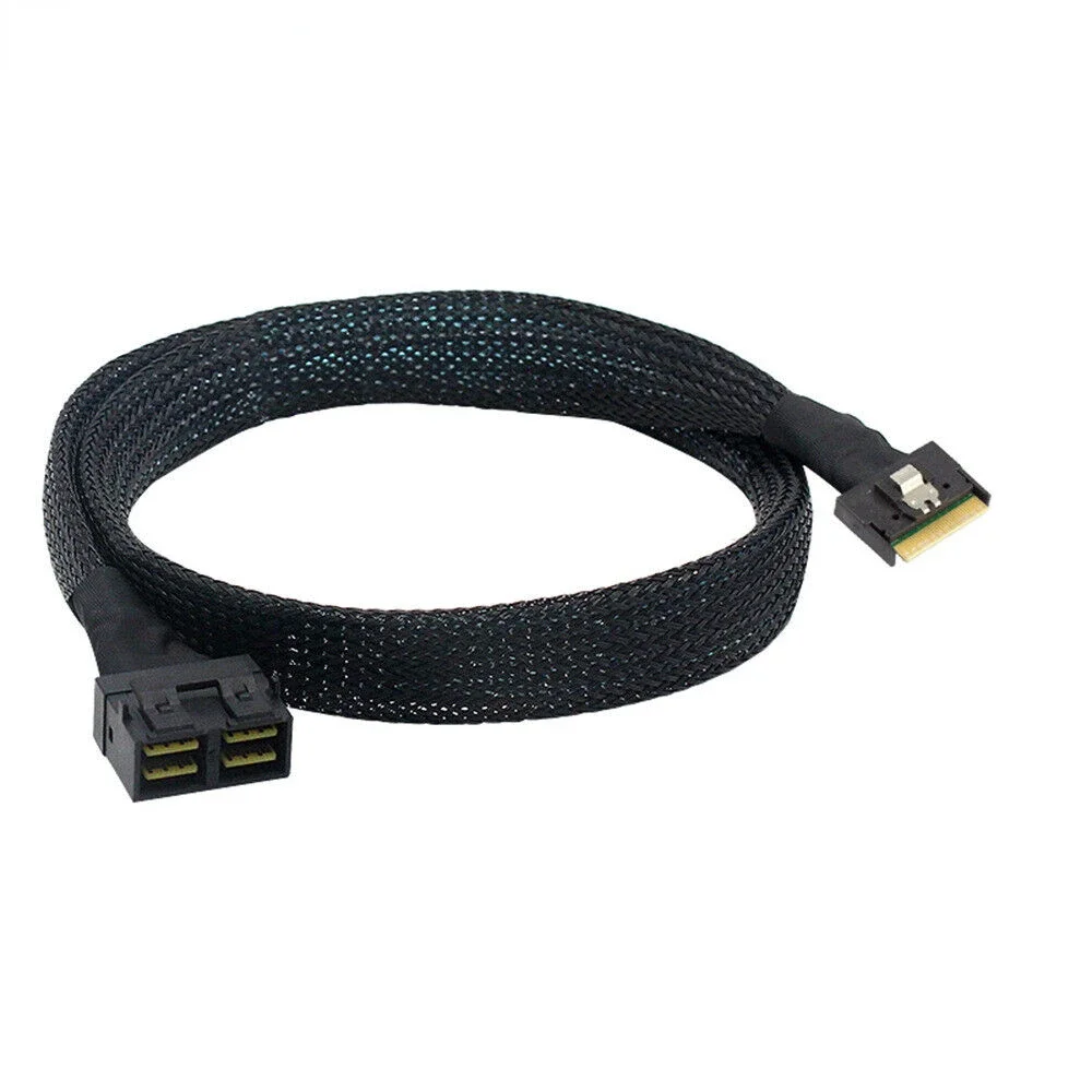 Cable de conexión Slimline SAS SFF-8654 8I 4.0 74P a 2X SAS 8643