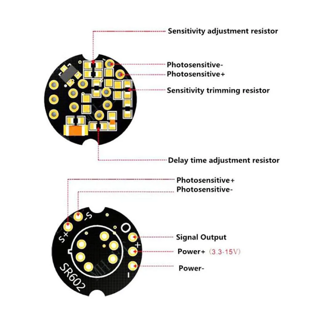 5 PCS Mini SR602 Modulo rilevatore sensore di movimento Interruttore sensoriale a infrarossi piroelettrico per Arduino elettronico fai da te