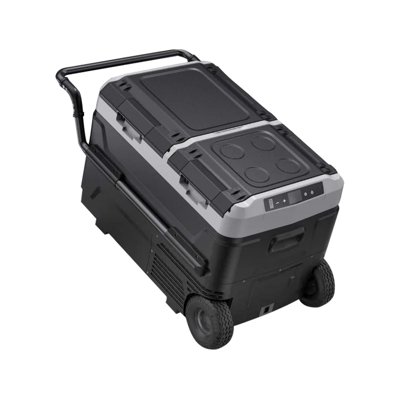 Battery Powered Wheels Car Fridge Freezer Electric Cooler Box Portable Refrigerator For Camping