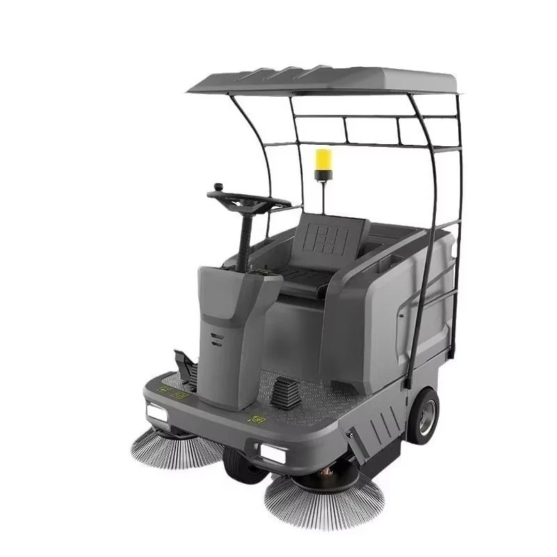 Industrial walk-behind sweeper for factory workshops, commercial parks, sanitation, and road asphalt cleaning
