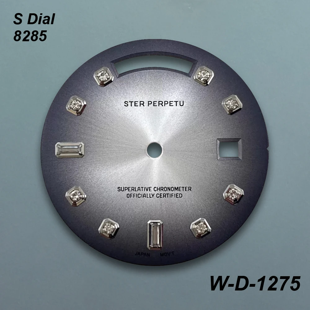 31mm Day And Date Diamond S Dial Fit 8285 Movement Sunray High-Quality For Watch Parts Watch Modification Accessories