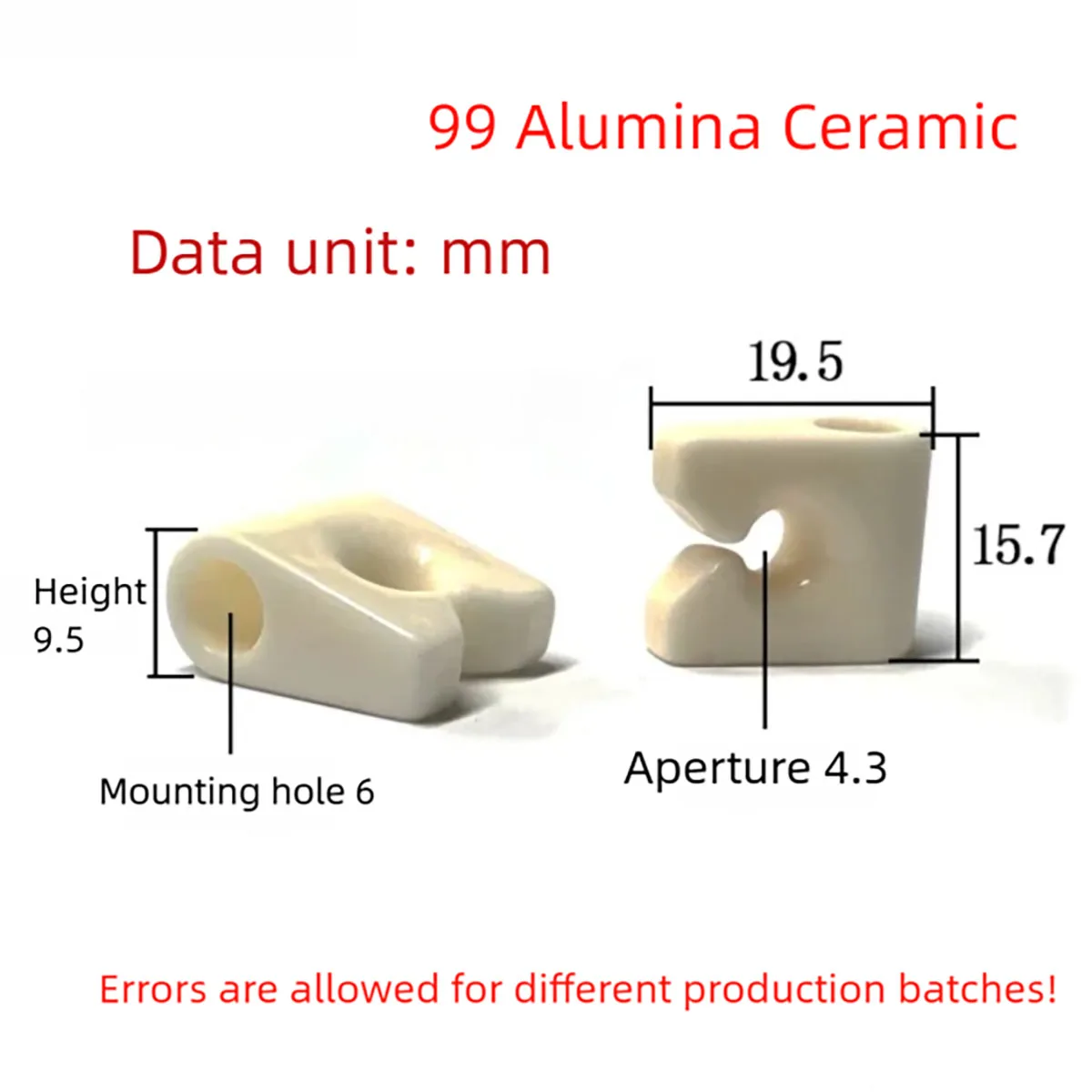 

95/99 Alumina Ceramic Lock Type Wire Guide Hook Wear Resistant Textile Thread Guide High Hardness Spinning Machine Guide Eyelet