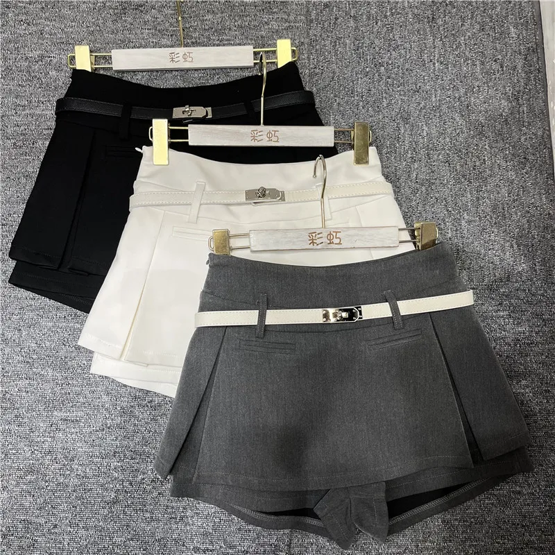 

High Waist A-Line Skirt Women's Casual Ele Slimming Leisure Suit Pants Wide Leg ort Skirt Spring 2026 New Arrival