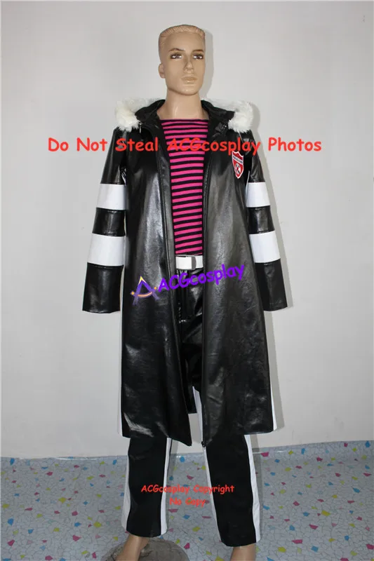 Katekyo Hitman Reborn! Belphegor Cosplay Costume acgcosplay Faux Leather Made