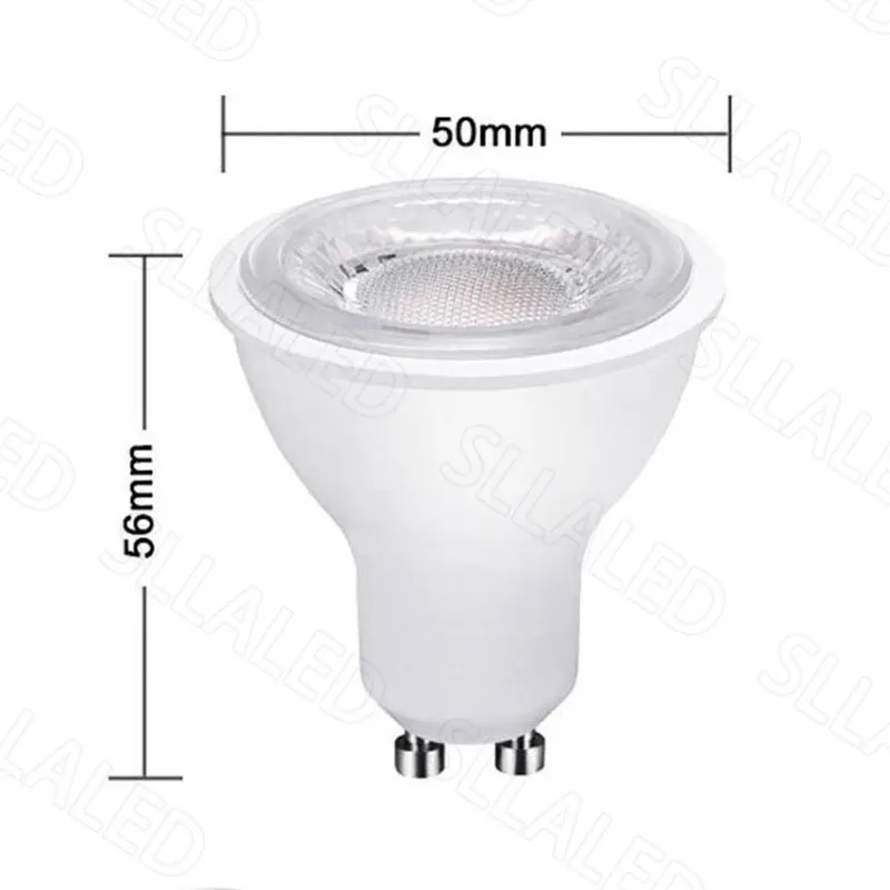 Bombillas LED GU10 para decoración del hogar, focos de iluminación sin estroboscópico, 220v, 6W