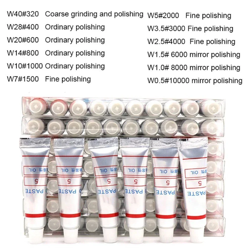 เพชร Abrasive Paste 320-10000 กรวดแก้วโลหะ Lapping Paste ผิวมันเซรามิคนาฬิกาวางขัด Rust Remover