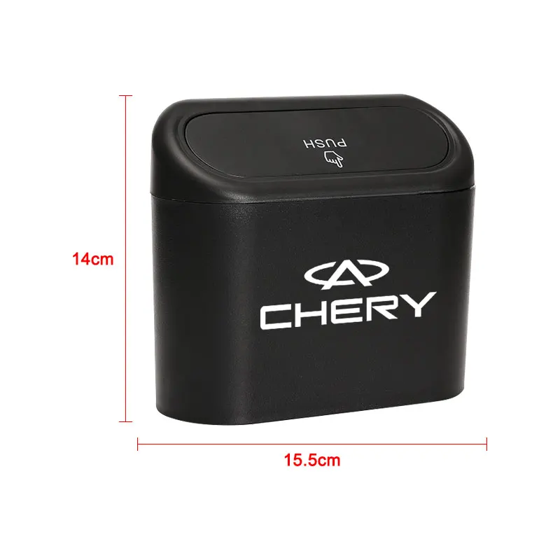 Car Trash Bin Hanging Vehicle Garbage Dust Case Storage Box for Chery Tiggo 2 3 4 5 7 8 Pro 2018-2023 Arrizo A1 A3 T11 5X Amulet