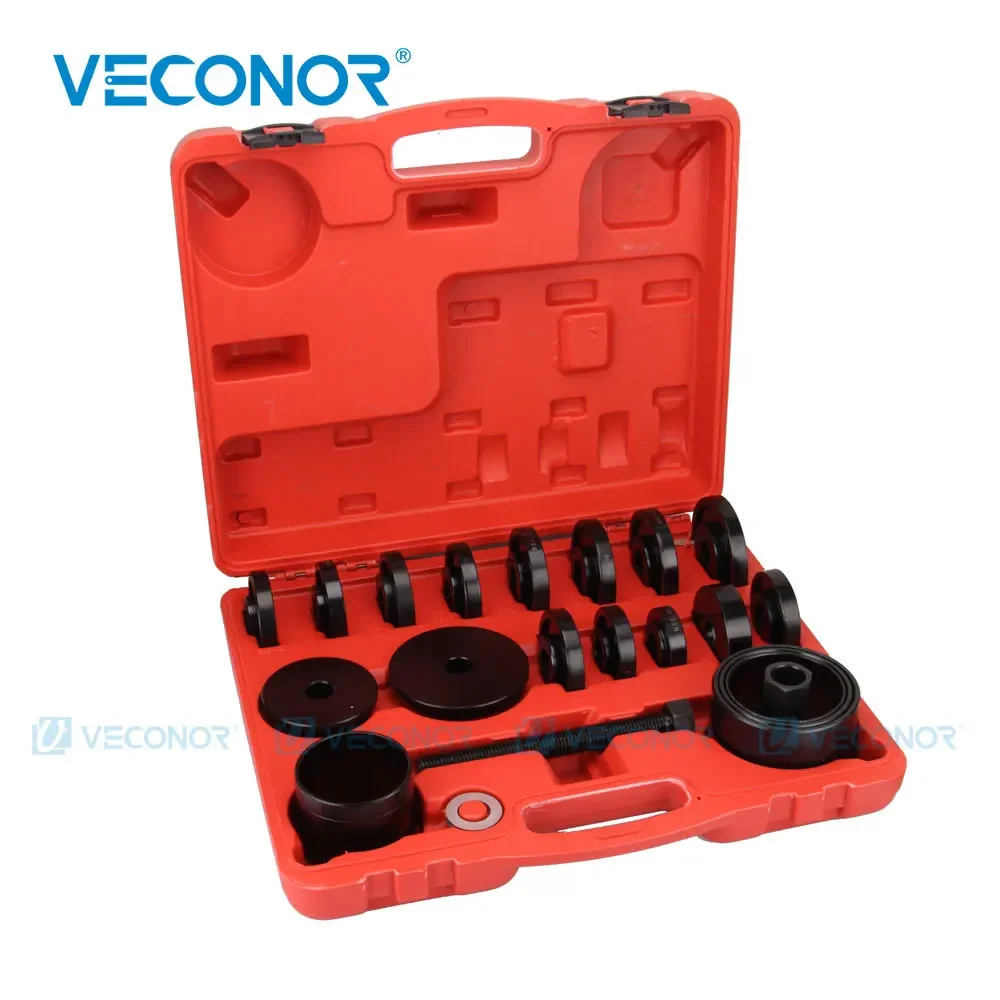 Wheel Bearing Press Kit for Front Wheel Drive Bearing Removal & Installation Puller Tool Set with Sliding Screws Bushings Sleeve