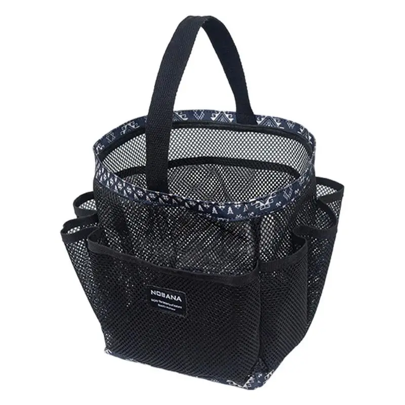 Mesh Shower Tote Bag Bathroom Toiletry Bag Quick Dry Shower Basket Mesh Beach Bag Shower Organizer For Bathroom Toiletry