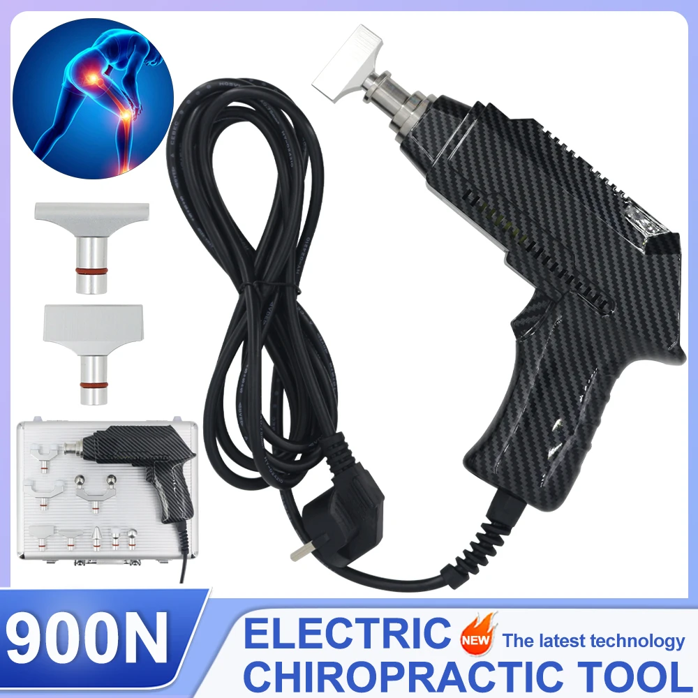 900N Electric Correction Gun Spinal Adjustable Massage Impulse Spine Cervical Massager Chiropractic Adjusting Tools 2024 New