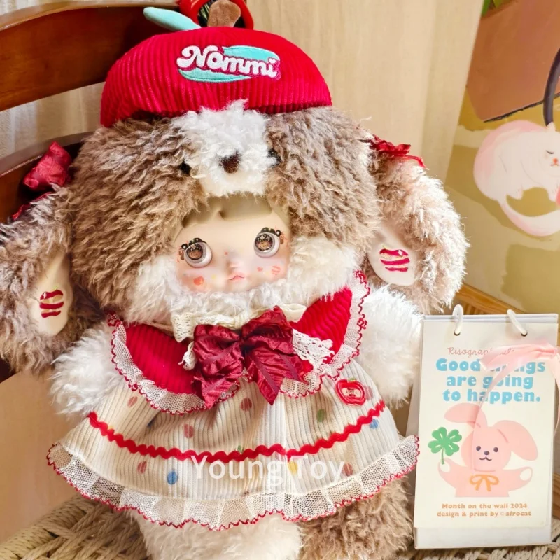 

New Nommi 400% Bite Into Apple Vinyl Big Doll Elevator Plush Rabbit Doll Collection Bedroom Decoration Limited Edition Gift