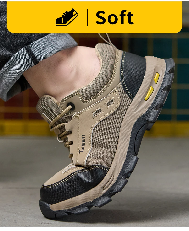 Neue Sicherheitsschuhe, Herren-Schutzschuhe, Arbeitsschuhe mit Schutz gegen Aufprall und Durchstich, Isolierte Schuhe, Arbeitsschutzstiefel – Detail 9