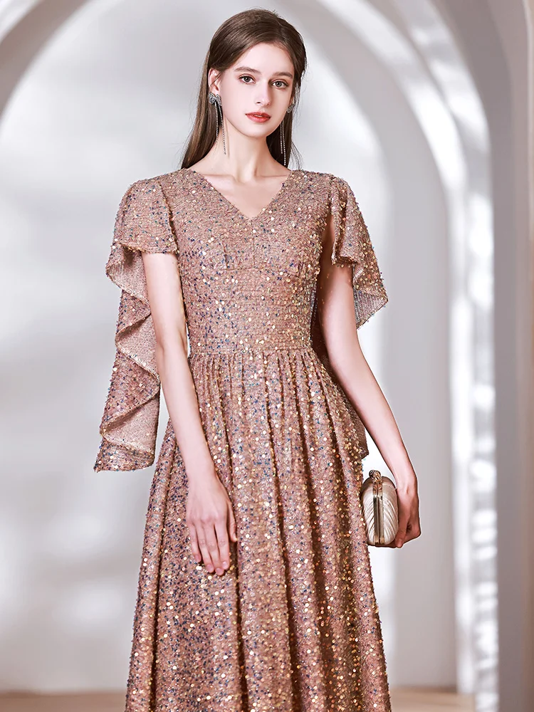 الراقية مخصصة ثوب مسائي المرأة الفاخرة رقيقة 2025 جديد أناقة سيدة المضيف امتحان الفن الفاخرة الراقية الإحساس