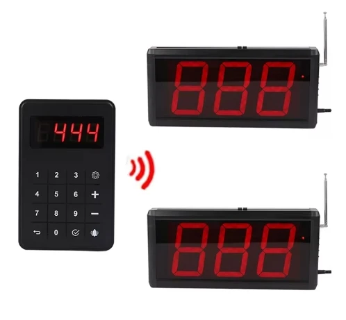 نظام استدعاء النادل اللاسلكي للمطاعم والمستشفيات والبنوك والعيادات والمطابخ والمقاهي والشاحنات الغذائية - نظام بث أرقام الطابور #3