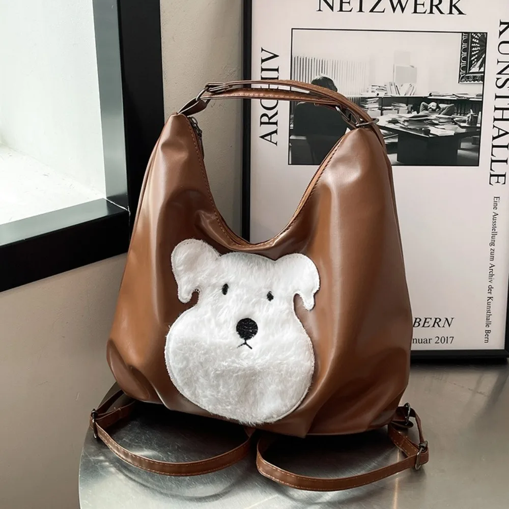 

Cute Dog Woman Shoulder Bags Large Capacity Handbags Crossbody Bag PU Leather Adjustable Strap Small Tote Bag for Women