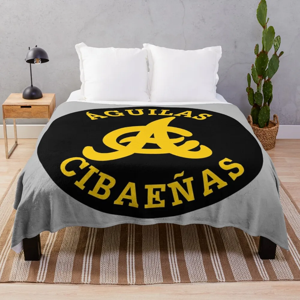 Aguilas Cibae?as Jersey Throw Blanket Soft Plush Plaid Extra Large Blanket Fashion Sofa Blankets