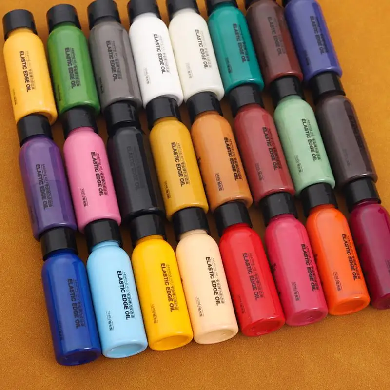 30Ml deri kenar yağ sızdırmazlık yağı deri çanta kemerler için boya ayakkabı mont deri bitirmek boya onarım DIY zanaat deri kenarları