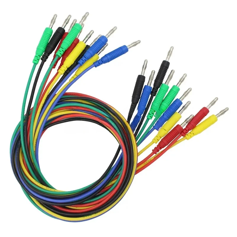 TL200 High Quality 16AWG flexible silicone Wire 4mm banana Plug Patch Cord Test Lead