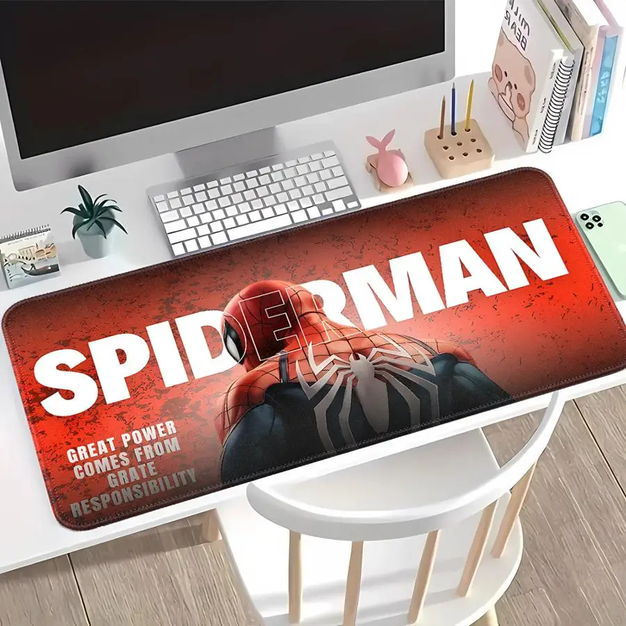 

Резиновый коврик для мыши Marvel Sipiderman, офисный коврик, коврик для игровой консоли, коврик для клавиатуры и мыши, коврик для компьютера, ноутбука, аксессуары для стола