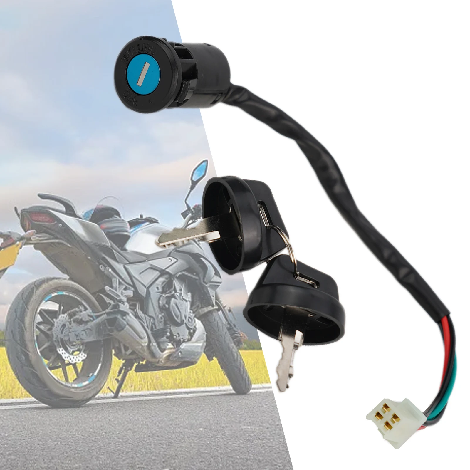 50-250CC Start Ignition Switch Key Waterproof For Motocross ATV Accessories Start Ignition Switch Key Motorcycle Parts