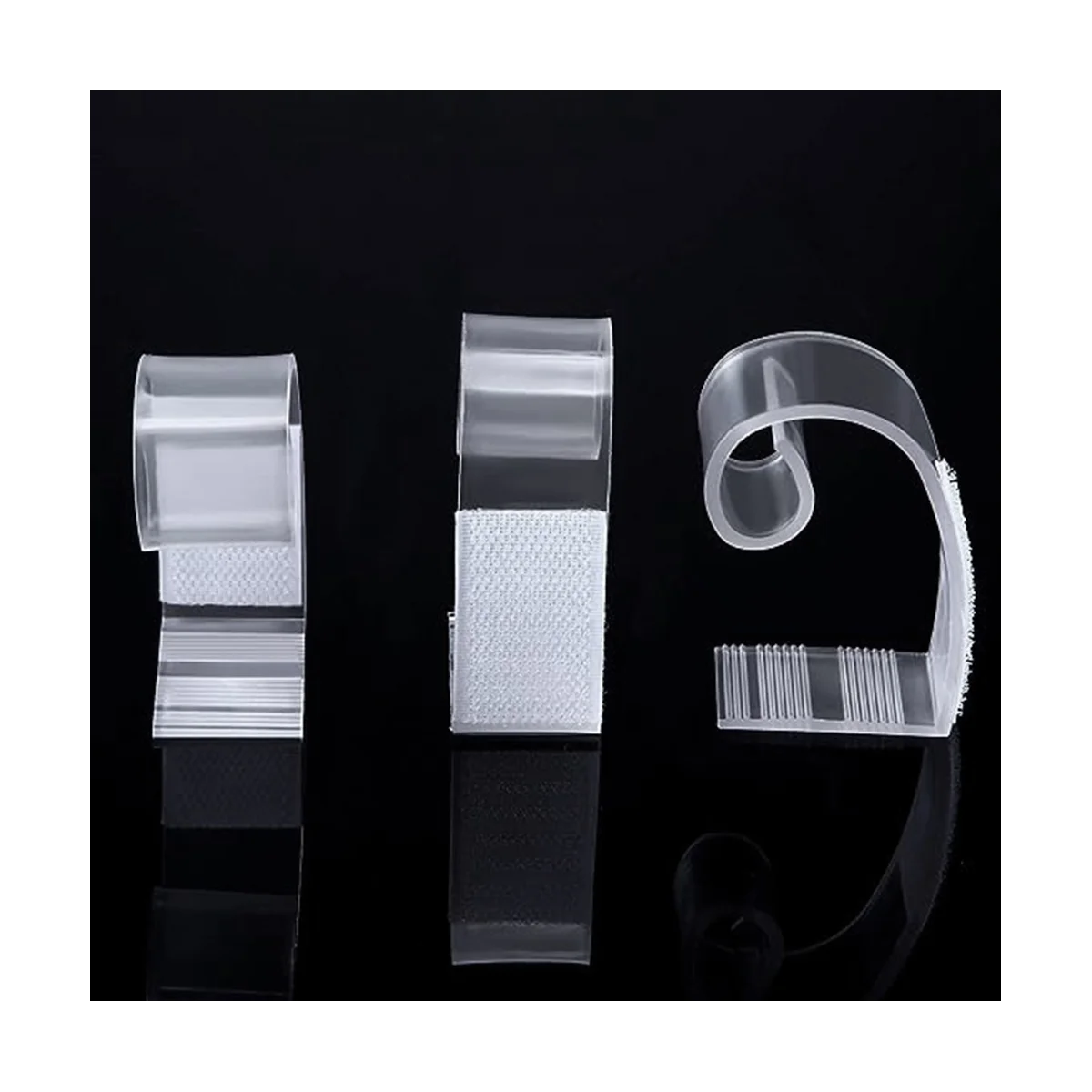 

Reliable 25 Pieces Table Skirting Clips Plastic Tablecloth Clips with Hook and Loop for Meeting Party Indoor Outdoor Events