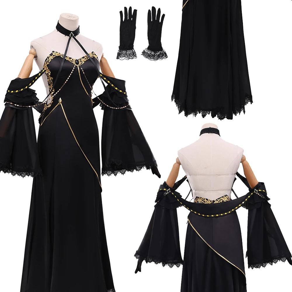

Fantasia Anime Geass of Code C.C. Cosplay Black Dress Suit Women Disfraz Costume Female Fantasy Halloween Carnival Party Clothes