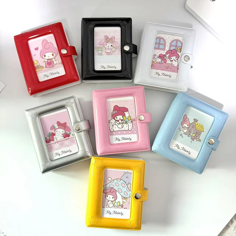 Soporte para sesión fotográfica Kawaii, Mini carpeta para tarjetas fotográficas, carpeta para sesión fotográfica, libro de almacenamiento de fotos de dibujos animados de Anime, regalos para álbum de fotos bonito