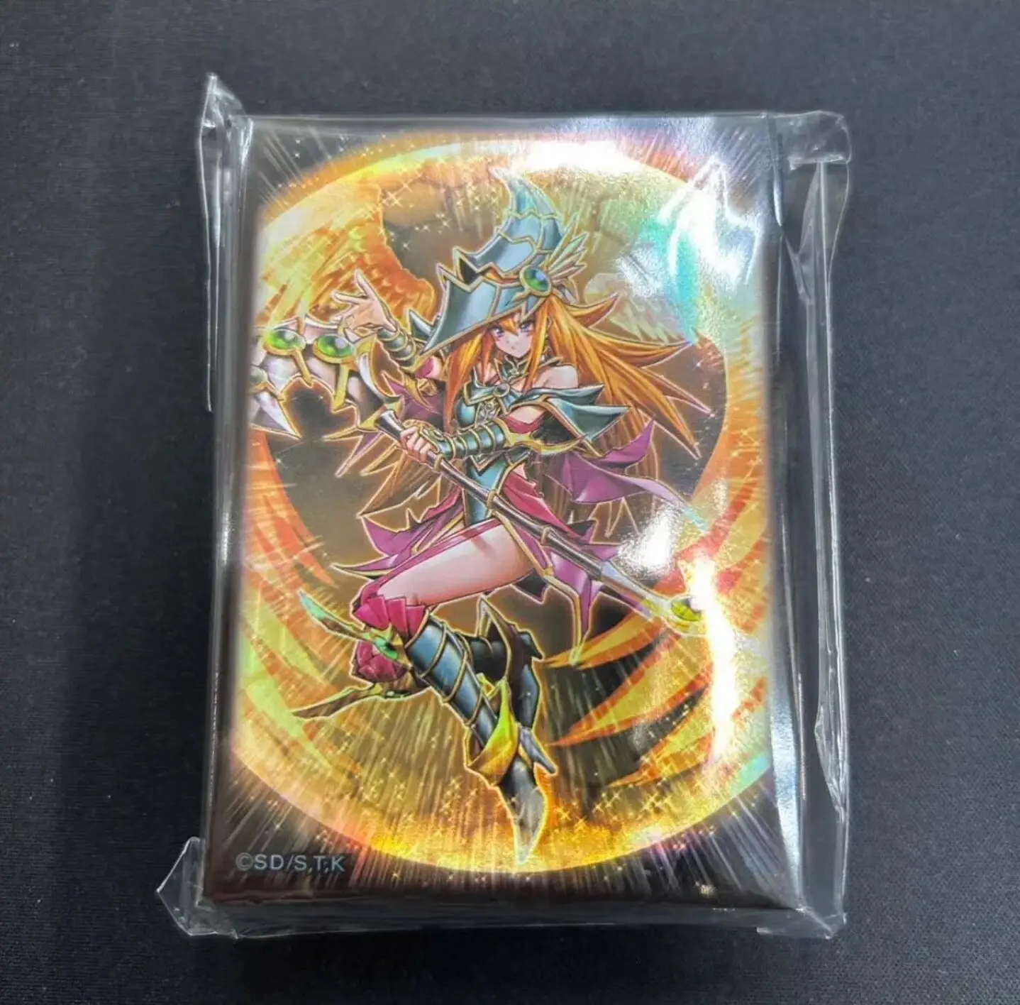 Yugioh-Fundas protectoras de cartas selladas, maestro Duel Monsters, mago oscuro, chica Valkyria, colección oficial, 100, piezas