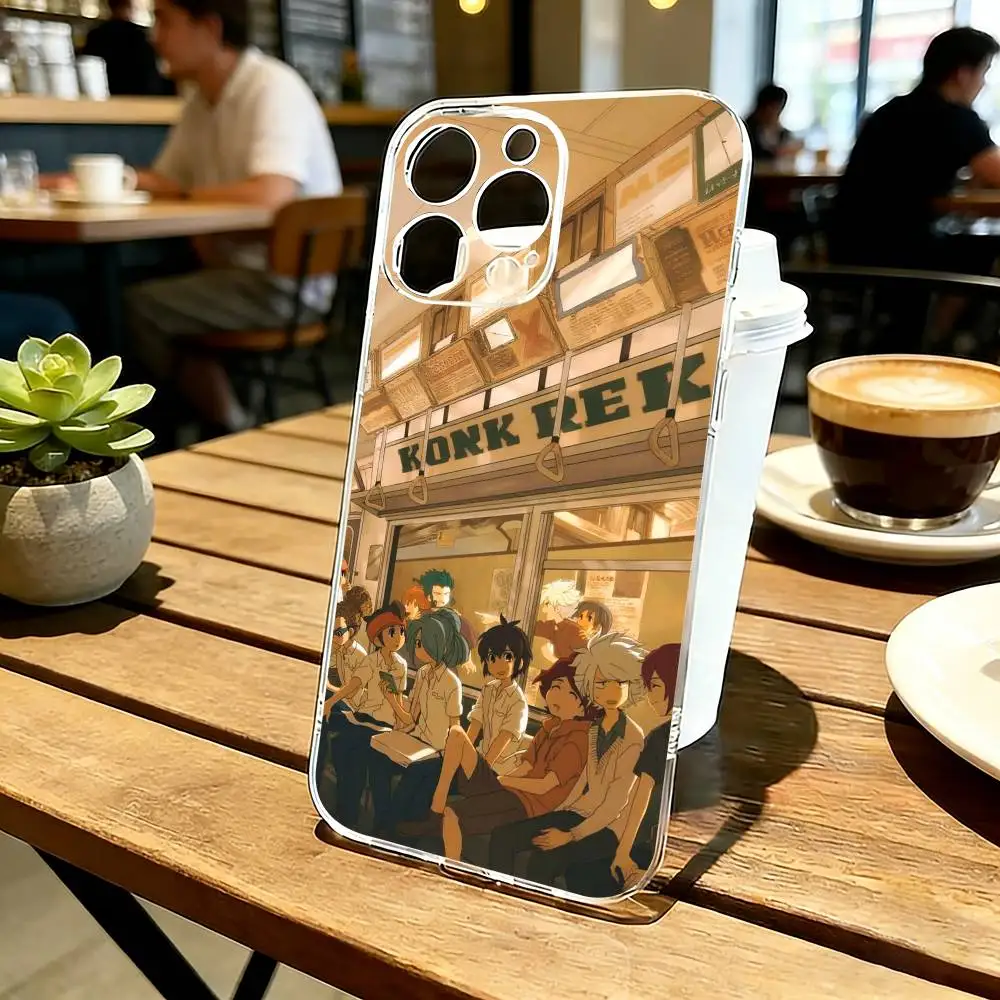 

Inazumas Anime E-Eleven Phone Case Transparent Silicone Soft For iPhone 17 16 15 14 13 12 11 Mini Pro Max Plus