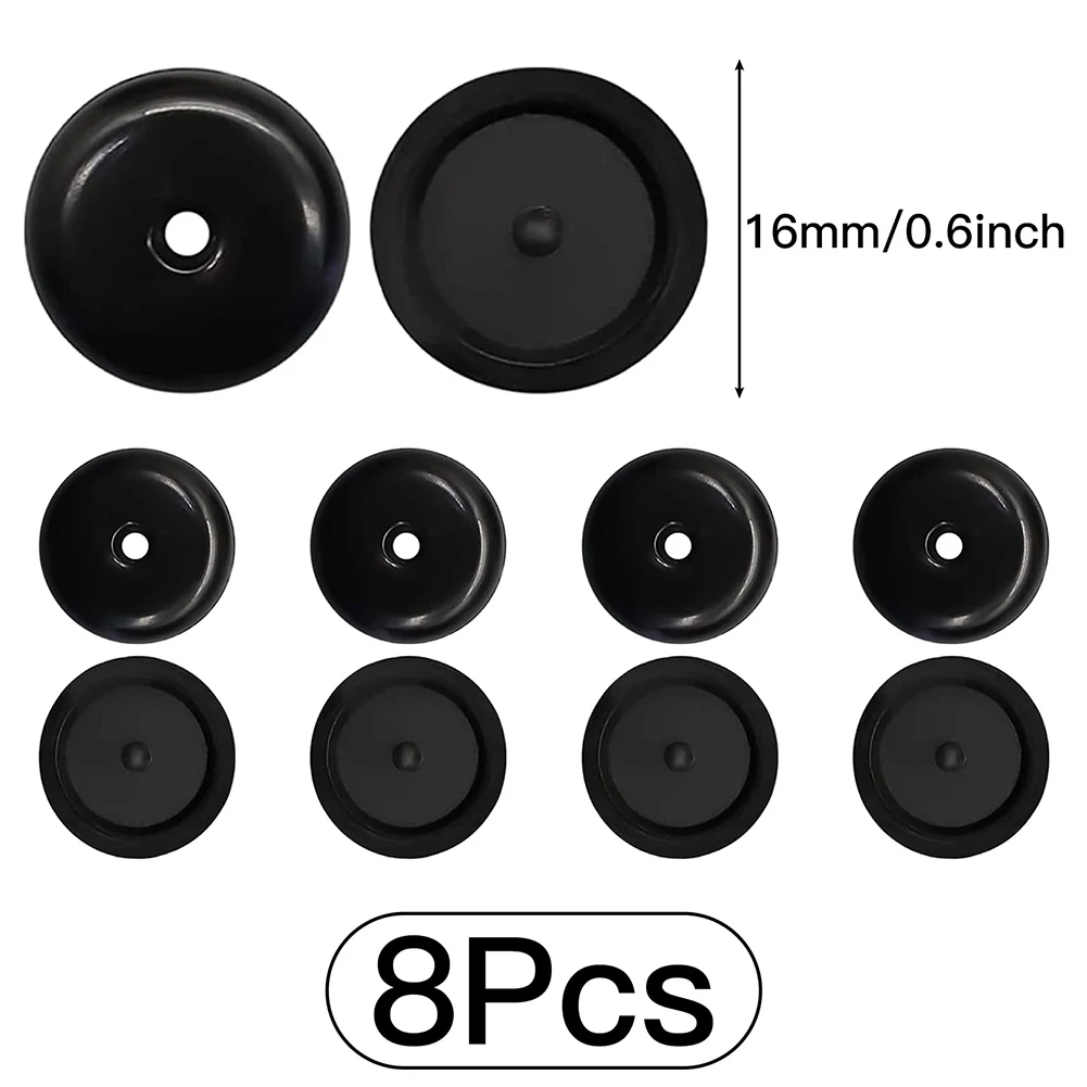 4 Pairs Black Seat Belt Button Buckle Stop Clips Designed to Hold Seat Belt Buckle Firmly in Place Plastic Stopper Set