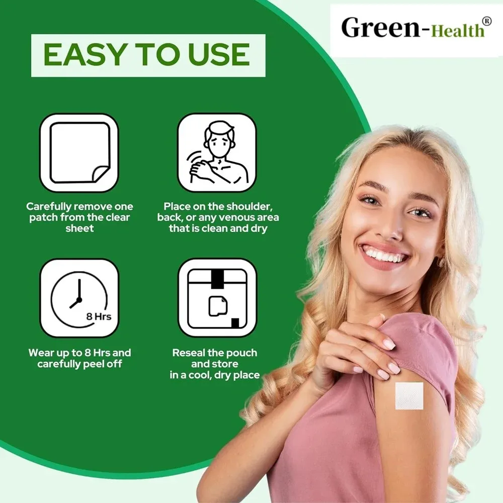 30 Patches Skin Vitamins Transdermal Patches For Oily Skin, Breakouts And Zits, Detox Cleanse image 3