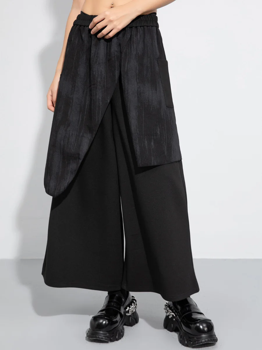 

SuperAen Pleated Casual Pants Women's 2025 Summer Japan Drape Loose Wide-leg Long Pants