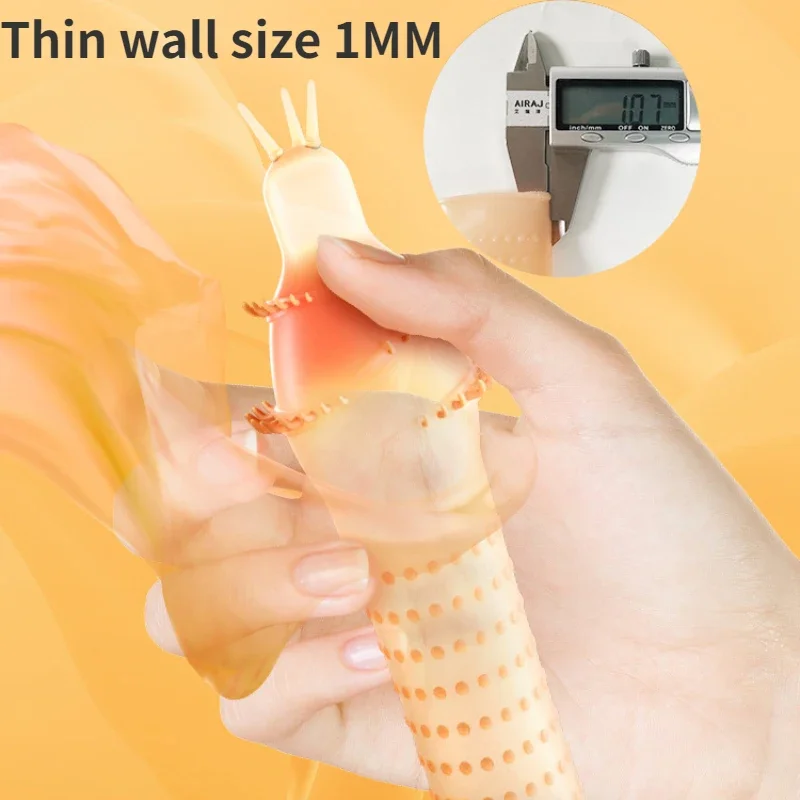 واقي ذكري قابل لإعادة الاستخدام للرجال البالغين ، كم قضيب ، تأخير القذف ، العجز الجنسي ، الانتصاب ، نقطة شوكة ، ز غطاء موضعي